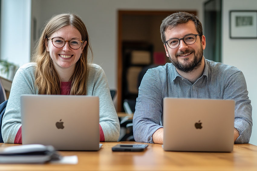 Deux experts passionnés d'entrepreneuriat